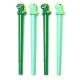 Lapicera dino verde tinta azul rotativa x36u.