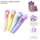 Lapicera tubular huellita de colores x36 u.