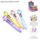 Lapicera tubular arcoiris x36 u.