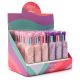 Lapicera peluche de colores 3x14cm x24 u.