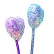 Lapicera corazon con lentejuelas x12 u..