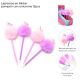 Lapicera pompom con unicornio x12 u.