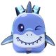 Mochila Kawaii termoformada tirburon 22x30x10cm 12 Pulg. x1u.