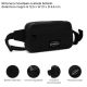 Riñonera Goodpak ovalada bolsillo delantero negro 12.5x21x6.5 cm; x1u