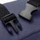 Riñonera Goodpak ovalada bolsillo delantero azul oscuro 12.5x21x6.5 cm; x1u