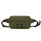 Riñonera Goodpak ovalada bolsillo delantero verde militar 12.5x21x6.5 cm; x1u