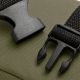 Riñonera Goodpak ovalada bolsillo delantero verde militar 12.5x21x6.5 cm; x1u