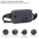 Riñonera Goodpak ovalada bolsillo delantero cemento 12.5x21x6.5 cm; x1u