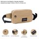Riñonera Goodpak ovalada bolsillo delantero kaki 12.5x21x6.5 cm; x1u