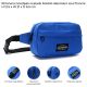 Riñonera Goodpak ovalada bolsillo delantero azul francia 12.5x21x6.5 cm; x1u