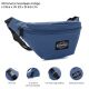 Riñonera Goodpak mujer indigo 16.5x23x8.5 cm x1u.
