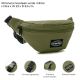 Riñonera Goodpak mujer verde militar 16.5x23x8.5 cm; x1u