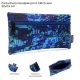 Cartuchera Goodpak print Glitch azul 22x11.5 cm x1u