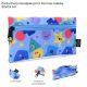 Cartuchera Goodpak print Formas celeste 22x11.5 cm x1u.