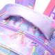 Mochila Think Happy Rainbow arcoiris mariposas con llavero 32x45x15cm 18 Pulg. x1u.
