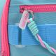Mochila Think Happy Cromatico verde agua con pipping fucsia con llavero 32x43x15cm 17 Pulg. x1u