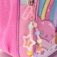 Mochila Think Happy Teen kawaii unicornio helado con llavero 32x45x15cm 18 Pulg. x1u