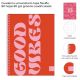 Cuaderno universitario tapa flexifle 80 hojas 80 grs Groovie cuadriculado x1u.