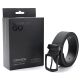 Cinturon engomado pase 33 herrajes negro con logo. Incluye caja - x1u
