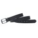 Cinturon engomado pase 33 herrajes negro con logo. Incluye caja - x1u
