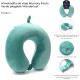Almohadita de viaje Memory Foam Verde plegable Wanderlust 33x28cm - x1u