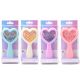 Cepillo de pelo forma corazon con glitter x1u