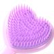 Cepillo de pelo forma corazon con glitter x1u