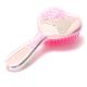 Cepillo de pelo neumatico forma corazon con animales con glitter x1u