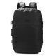 Mochila Travel Go Negra 18 pulg portanotebook multiples compartimentos zapatero expandible cerradu