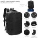 Mochila Travel Go Negra 18 pulg portanotebook multiples compartimentos zapatero expandible cerradu