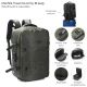 Mochila Travel Go Army 18 pulg portanotebook multiples compartimentos zapatero expandible cerradur