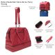 Bolso Weekender Skora Bs As Cherry 16 pulg con compartimento acolchado portanotebook, bolsillo con