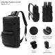 Mochila matero Go FF 38x25x12 con correas mochileras y cinta bandolera tela impermeable; x1u