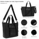 Bolso matero en tela impermeable. Manijas y cinta bandolera.Portanotebook interno. Tela impermeable