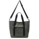 Bolso matero en tela impermeable. Manijas y cinta bandolera.Portanotebook interno. Tela impermeable
