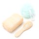 Set de viaje de ducha neceser esponja de baño cepillo esponja exfoliante x3u