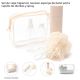 Set de viaje higienico neceser esponja de baño porta cepillo de dientes y spray x4u