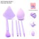 Set maquillaje brochas y esponjas packaging 7u