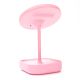 Espejo circular con base con luz led x1u