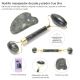 Set rodillo masajeador de jade y piedra Gua Sha x2u