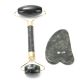 Set rodillo masajeador de jade y piedra Gua Sha x2u