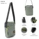 Morral 23x18x7cm doble compartimento. Bolsillo Frontal; x1u