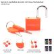 Set de 2 candados de color con llave Wanderlust 23x10x31mm - x1u