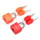 Set de 2 candados de color con llave Wanderlust 23x10x31mm - x1u