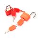 Set de 2 candados de color con llave Wanderlust 23x10x31mm - x1u