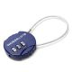 Candado redondo con combinacion numerica con cable de acero Wanderlust 14.9x3.7x1.2cm - x1u