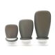 Set Envases Para Rellenar Viaje Gris x 3 Unidades de 30. 60. 90 ml de silicona con traba Wanderlu