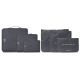 Set Organizador de Ropa Wanderlust Gris oscuro x 6 piezas de diferentes tamaños con cierre - x1u