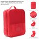 Organizador Wanderlust Cherry con varios compartimentos con cierre 28.4x21x13.5cm - x1u