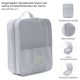 Organizador Wanderlust Gris con varios compartimentos con cierre 28.4x21x13.5cm - x1u
